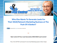 Tablet Screenshot of mlmleadcontrol.com